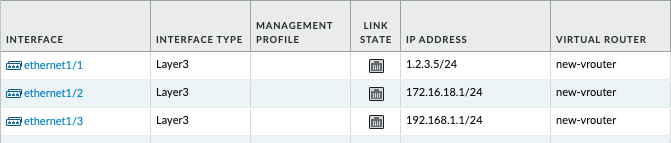 image of PAN-OS GUI with network interfaces